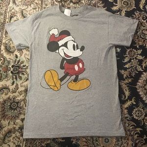 MICKEY MOUSE T-shirt Retro Disney Size Small Gray